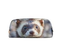 NBSKSDLK Make-up-Tasche für Damen und Herren, Kosmetiktasche mit Reißverschluss, Kosmetiktasche, Kosmetiktasche, ästhetische Stifttasche, trendige Aufbewahrungstasche, Leder, Münztasche, Geldbörse