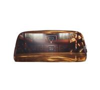 NBSKSDLK Make-up-Tasche für Damen und Herren, Kosmetiktasche mit Reißverschluss, Kosmetiktasche, Kosmetiktasche, ästhetische Stifttasche, trendige Aufbewahrungstasche, Leder, Münztasche, Geldbörse