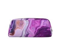NBSKSDLK Make-up-Tasche für Damen und Herren, Marmor-Design, klein, Kosmetiktasche, Reißverschluss, Kulturbeutel, ästhetische Stifttasche, trendige Aufbewahrungstasche, Leder, Münztasche, Geldbörse