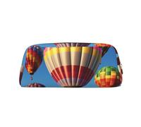 NBSKSDLK Make-up-Tasche mit Heißluftballons für Damen und Herren, Federmäppchen, Reisen, kleine Kosmetiktasche, Kulturbeutel, Kosmetiktasche, ästhetische Stifttasche, trendige Aufbewahrungstaschen