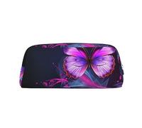 NBSKSDLK Make-up-Tasche mit Schmetterlings-Motiv, für Damen und Herren, Reise-Kosmetiktasche, Kulturbeutel, Kosmetiktasche, Kosmetiktasche, ästhetische Stifttasche, trendige Aufbewahrungstasche, Leder