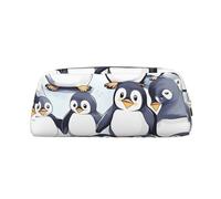 NBSKSDLK Viele niedliche Baby-Pinguin-Skizzen-Make-up-Tasche für Damen und Herren, Federmäppchen, Reise-Kosmetiktasche, Kulturbeutel, ästhetische Stifttasche, trendige Aufbewahrungstaschen