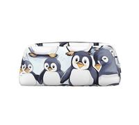 NBSKSDLK Viele niedliche Baby-Pinguin-Skizzen-Make-up-Tasche für Damen und Herren, Federmäppchen, Reise-Kosmetiktasche, Kulturbeutel, ästhetische Stifttasche, trendige Aufbewahrungstaschen