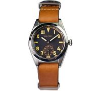 NC Baltany 36mm Retro Automatik Herren Klassische Uhren Saphirglas ST1701 Mechanische Edelstahluhr Männlich (Brown Black)