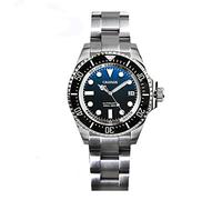 NC Cronos Automatik Taucheruhr Edelstahl 2000 Meter Wasserdichtigkeit Professionelle Taucher Armbanduhr (Blue)