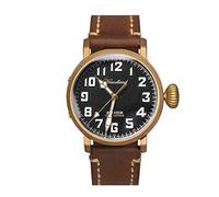 NC Hruodland Herren Fliegeruhr Bronze Automatik Saphirglas 30ATM Wasserdicht Leuchtzifferblatt PT5000 Uhrwerk Herren Armbanduhr (Black)