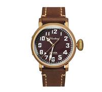 NC Hruodland Herren Fliegeruhr Bronze Automatik Saphirglas 30ATM Wasserdicht Leuchtzifferblatt PT5000 Uhrwerk Herren Armbanduhr (red)