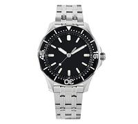 NC San Martin SN0088G Retro Luxury Diver Herrenuhren Saphirglas YN55 Automatik Mechanische Vintage Uhr 20Bar Leuchtend (Black Without Logo)
