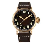 NC San Martin SN095 CuSn8 Bronze Flieger Herrenuhren YN55A Automatische Mechanische Vintage Military Simple Style Saphirglas wasserdichte 10Bar Armbanduhr (Without Logo)