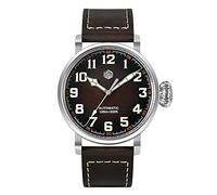 NC San Martin SN095G Automatische Mechanische Flieger Herrenuhren Saphirglas Mode Einfacher Stil YN55A Echtes Lederarmband Edelstahl Taucheruhr 10 Bar Leuchtend (with Logo)