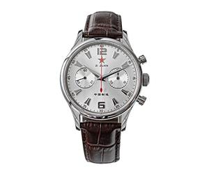 NC ST1901 Chronographenwerk 1963 Fliegeruhren Saphirglas Mechanische Armbanduhren Echtes Lederband Vintage-Uhr (Color 4)