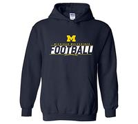 NCAA Football Charge, Team Color Hoodie, College, University, Michigan Wolverines Navy, XX-Large