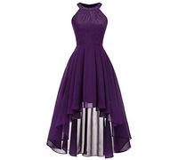 NCQiFei Damen Kleid Sommer Elegant Kleider Spitzenkleid Knielang Festlich Hochzeit Partykleid Rockabilly Retro Cocktailkleid Sommerkleid Ärmellos Großes Pendel Lose Langes Dress