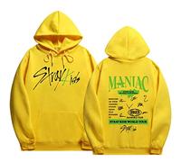 NCTCITY Herren Damen Kapuzenpullover Stray Kids Freizeit Langarm Hoodie Sweatshirt MANIAC World Tour 2023 Mantel Tops BangChan Changbin Hyunjin Felix Seungmin