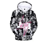 NCTCITY Herren Damen Kapuzenpullover Stray Kids Freizeit Langarm Hoodie Sweatshirt Neues Album MAXIDENT 3D Drucken Mantel Tops BangChan Changbin Hyunjin Felix Seungmin Jeongin Jisung Minho