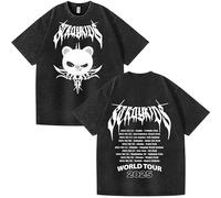 NCTCITY Herren Damen T-Shirt Used-Look Vintage Tops süßes Cartoon-Tier Gedruckt Harajuku Kurzarm Baumwolle Oberteile Stray Kids World Tour BangChan LeeKnow Changbin Hyunjin Han Felix Seungmin I.N