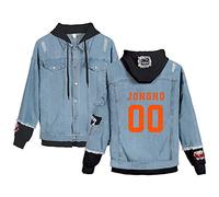 NCTCITY Jeansjacke Freizeit Kapuzenjacke Ripped Kapuzenpullover Herbst Winter Denim Coat Knopfleiste Hooded Sweatshirts HONGJOONG SEONGHWA Yunho YEOSANG SAN MINGI WOOYOUNG JONGHO