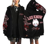 NCTCITY Kapuzenjacke Y2K E-Girl Zip Up Hoodies Freizeit Streetwear Sweater Top Harajuku Jacke Sweatshirt Stray Kids Niedliche Gedruckt BangChan Lee Know Changbin Hyunjin Han Felix Seungmin I.N