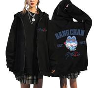 NCTCITY Kapuzenjacke Y2K E-Girl Zip Up Hoodies Freizeit Streetwear Sweater Top Harajuku Jacke Sweatshirt Stray Kids Niedliche Gedruckt BangChan Lee Know Changbin Hyunjin Han Felix Seungmin I.N