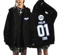 NCTCITY Kapuzenjacke Y2K E-Girl Zip Up Hoodies Freizeit Streetwear Sweater Top Stray Kids Karma Jacke Sweatshirt Ceremony BangChan Lee Know Changbin Hyunjin Han Felix Seungmin I.N