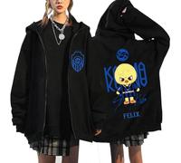 NCTCITY Kapuzenjacke Y2K E-Girl Zip Up Hoodies Freizeit Streetwear Sweater Top Stray Kids Karma Jacke Sweatshirt süßes Cartoon-Tier BangChan Lee Know Changbin Hyunjin Han Felix Seungmin I.N