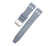 NDJQY Armband für IWC Big Pilot Mark Portugieser, weiches Armband, 20 mm, 21 mm, 22 mm, natürliches Fluorkautschuk, FKM-Gummi mit Nieten-Armband, 22 mm, Azetat, Kein Edelstein