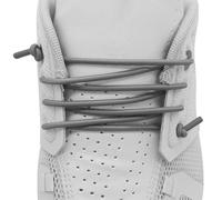 NDTEZUGT 2.5mm Elastische Dünne Ohne Binden Schnürsenkel für On Cloud 5, Elastic dehnbare rund flexible Schnürsenkel für Laufschuhe (Dunkelgrau, 28''/70cm)