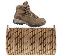 NDTEZUGT Ø4mm Rund Reißfest Schnürsenkel Für Meindl Wanderschuhe Herren Trekkingschuhe, Lang Dünn Schuhbänder Für Stiefel, Chukka Boot (khaki,140cm)