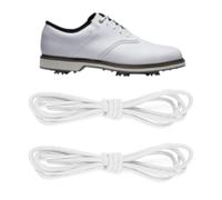 NDTEZUGT Gewachste Schnürsenkel für FootJoy, 2.5 mm Golf Dünne Runde Oxford Schnürsenkel, Ersatzschnüre für Herren Abendschuhe(Weiß,47"/120cm)