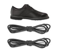 NDTEZUGT Gewachste Schnürsenkel für FootJoy, 2.5 mm Golf Dünne Runde Oxford Schnürsenkel, Ersatzschnüre für Herren Abendschuhe(Schwarz,39"/100cm)