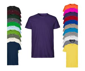 NE61001 Neutral Herren enganliegendes T-Shirt Purple 3XL
