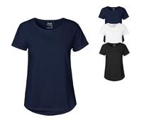 Ladies Roll Up Sleeve T-Shirt, Größe:S, Farbe:WHITE