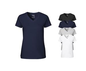NE81005 Neutral Damen V-Ausschnitt T-Shirt Black L