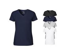 NE81005 Neutral Damen V-Ausschnitt T-Shirt Black XS