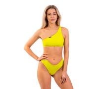Nebbia Badehose Nebbia One Shoulder Bandeau Bikini Top 448 Green M