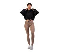Nebbia Damen Leggins Nebbia Organic Cotton Ribbed High Waist Leggings 405 brown S