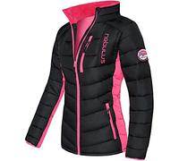 Nebulus Damen Jacke GRAFFITY, warme Outdoorjacke, praktische & vielseitige Übergangs- & Winterjacke, schwarz-pink - XXL/44