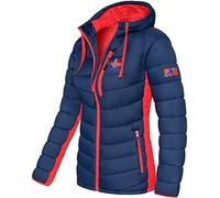 Nebulus Damen Jacke MERIK, warme Outdoorjacke, praktische & vielseitige Übergangs- & Winterjacke, navy-rot - S/36