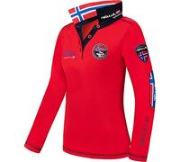 Nebulus Damen Poloshirt BENTY, Shirt, Sweatshirt, Polo, rot - XXL/44