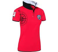 Nebulus Damen Poloshirt EGERSUND, Shirt, Sweatshirt, Polo, rot - XXL/44