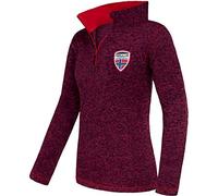 Nebulus Damen Pullover Kyle, Warmer Fleecepullover, Pulli aus Fleece mit Half Zip Reißverschluss, Fuchsia-rot - XXL/44