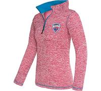 Nebulus Damen Pullover Kyle, Warmer Fleecepullover, Pulli aus Fleece mit Half Zip Reißverschluss, pink-Malibu - XXL/44