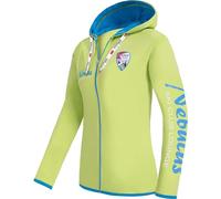 Nebulus Damen Sweatjacke CLUBLOUNGE, Jacke, praktische Kapuzenjacke, Lime - S/36