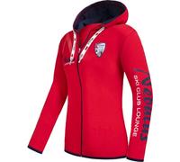 Nebulus Damen Sweatjacke CLUBLOUNGE, Jacke, praktische Kapuzenjacke, rot - S/36