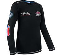 Nebulus Damen Sweatshirt Boogy, Longsleeve, Langarmshirt, schwarz - S/36