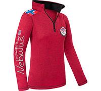 Nebulus Fleecepullover FLAGSTER Damen (Model: P5955 - Damen, rot meliert; Größe: M/38)