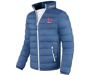 Nebulus Glossy Jacke SÖLDEN - Stehkragen, Jacke (Modell: P2207 - Herren, hellblau; Größe: XL) FBA
