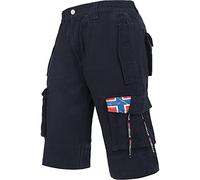 Nebulus Herren Cargo Short BOODY, Sommer Hose, Herren mit 6 Taschen, Navy - XXL