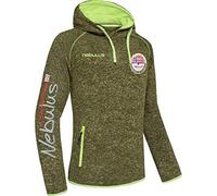 Nebulus Herren Fleecehoody Mill, Warmer Hoody, Kapuzenpullover, Gap Green - XXL