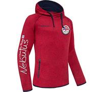 Nebulus Herren Fleecehoody Mill, Warmer Hoody, Kapuzenpullover, rot - XXL